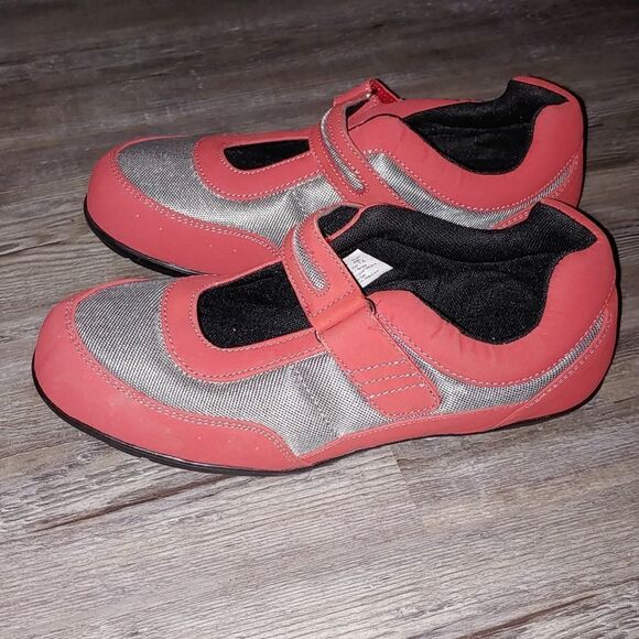 Dr Zen 10903 Melissa Red Diabetic Comfort Walking Mary Janes shoes Womens 8.5 XW - Picture 3 of 7